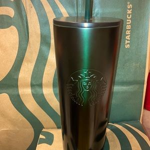 Starbucks green and black stainless